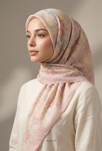 TSE Bloom JapaneseOsaka 47Inch Cotton Voile Square - Narina