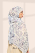 Jardin Full Wide Pleated Shawl in Elan