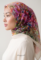 TSE BloomInvitation Japanese Cotton Voile Square - MonetGarden
