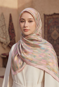 Eid Mod 2026 Scarves Mixed Satin Square in Prive