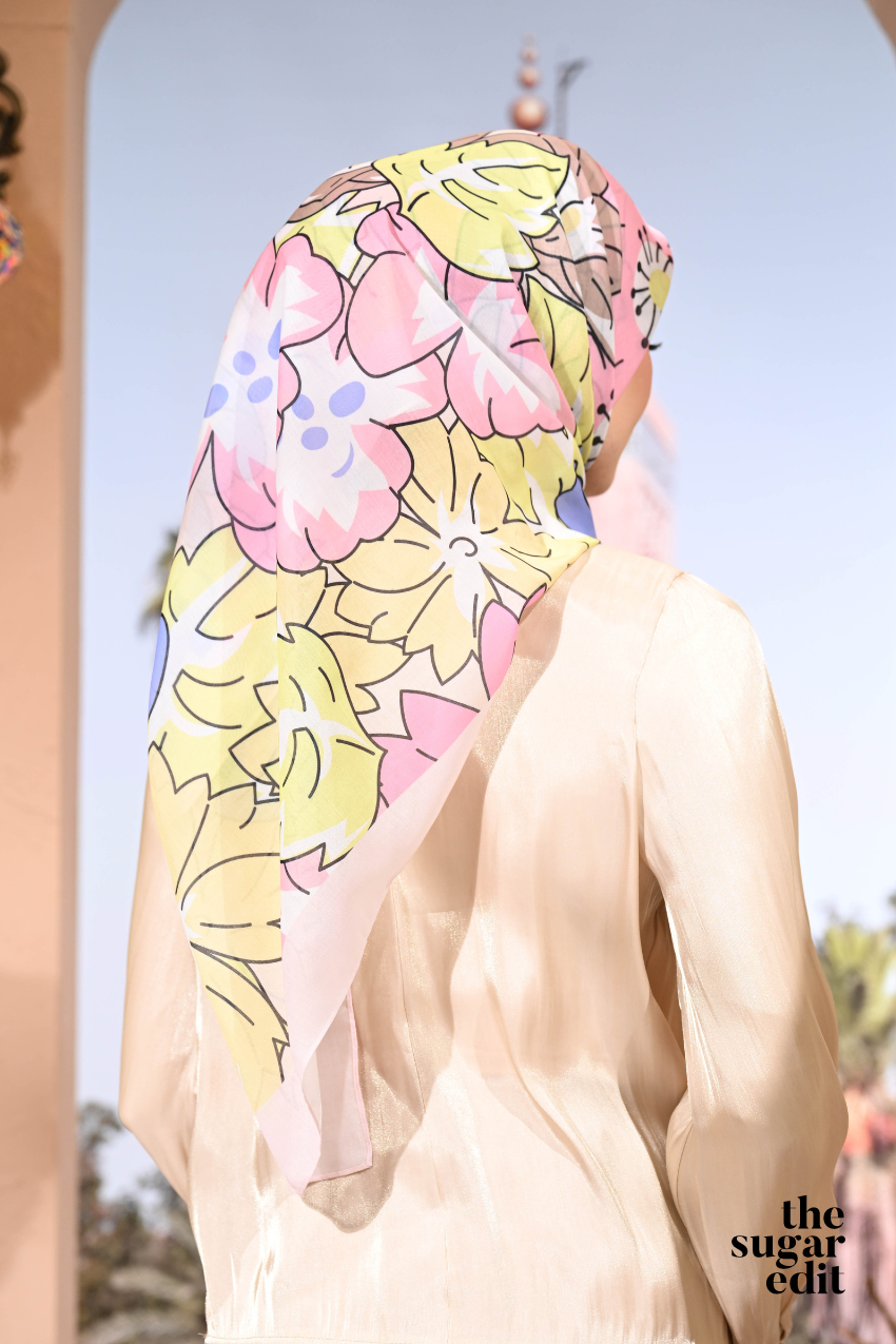 YES THESUGAREDIT Jasmine Collection French Cotton Bawal ( BUBBLY )