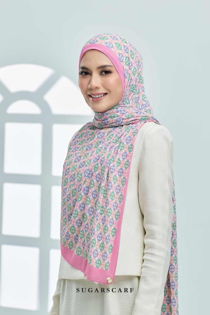 ( Full Wide Pleats Shawl ) Girl Boss ( Meeting )