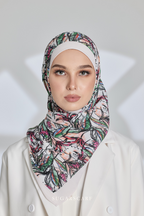 YES ( Full Wide Pleats Shawl ) Seri Blooming ( ORKID )