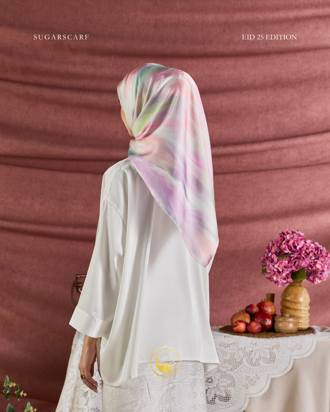 YES DEFECT (Square ) Celeste In Mixed Silk Matte Satin (SuperGlow)