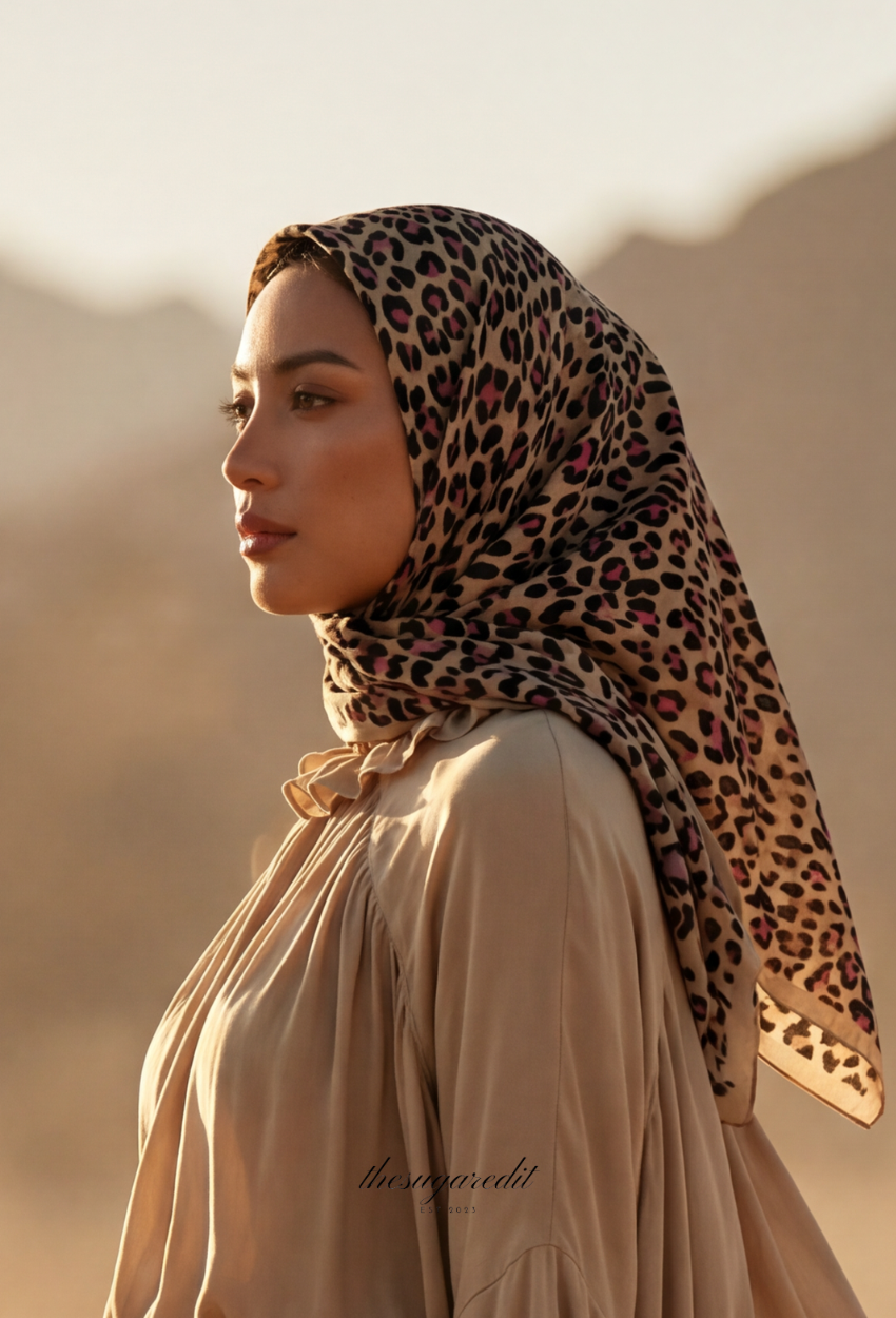 TSE Mod Japanese Cotton Voile Square Wild&Pink