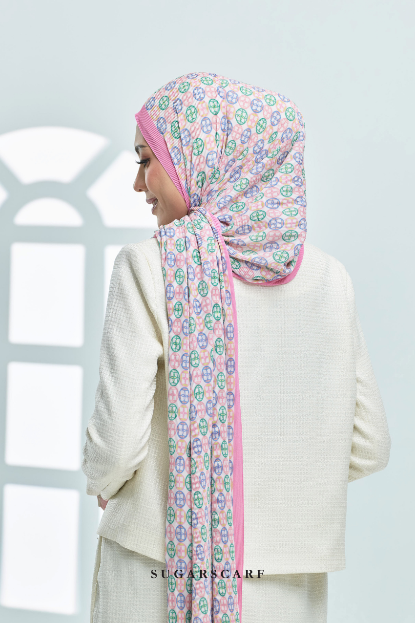 ( Full Wide Pleats Shawl ) Girl Boss ( Meeting )