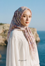 TSE BloomInvitation Japanese Cotton Voile Square CharlotteGarden