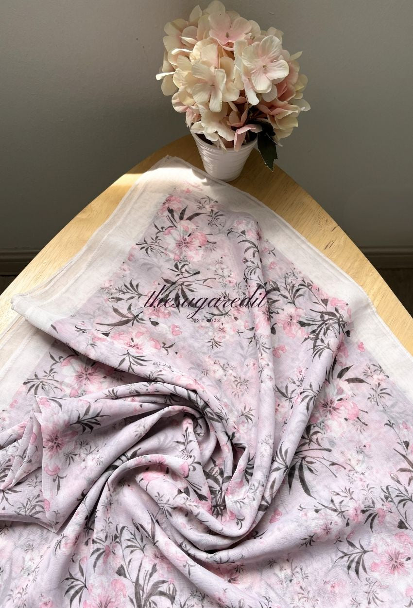 TSE BloomInvitation Japanese Cotton Voile Square - Linou