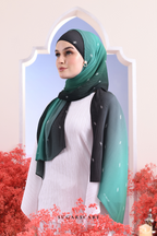 (SAMPLE) OmbreMonogram Pleated Shawl in Dehli