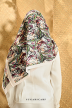 YES ( Full Wide Pleats Shawl ) Seri Blooming ( ORKID )