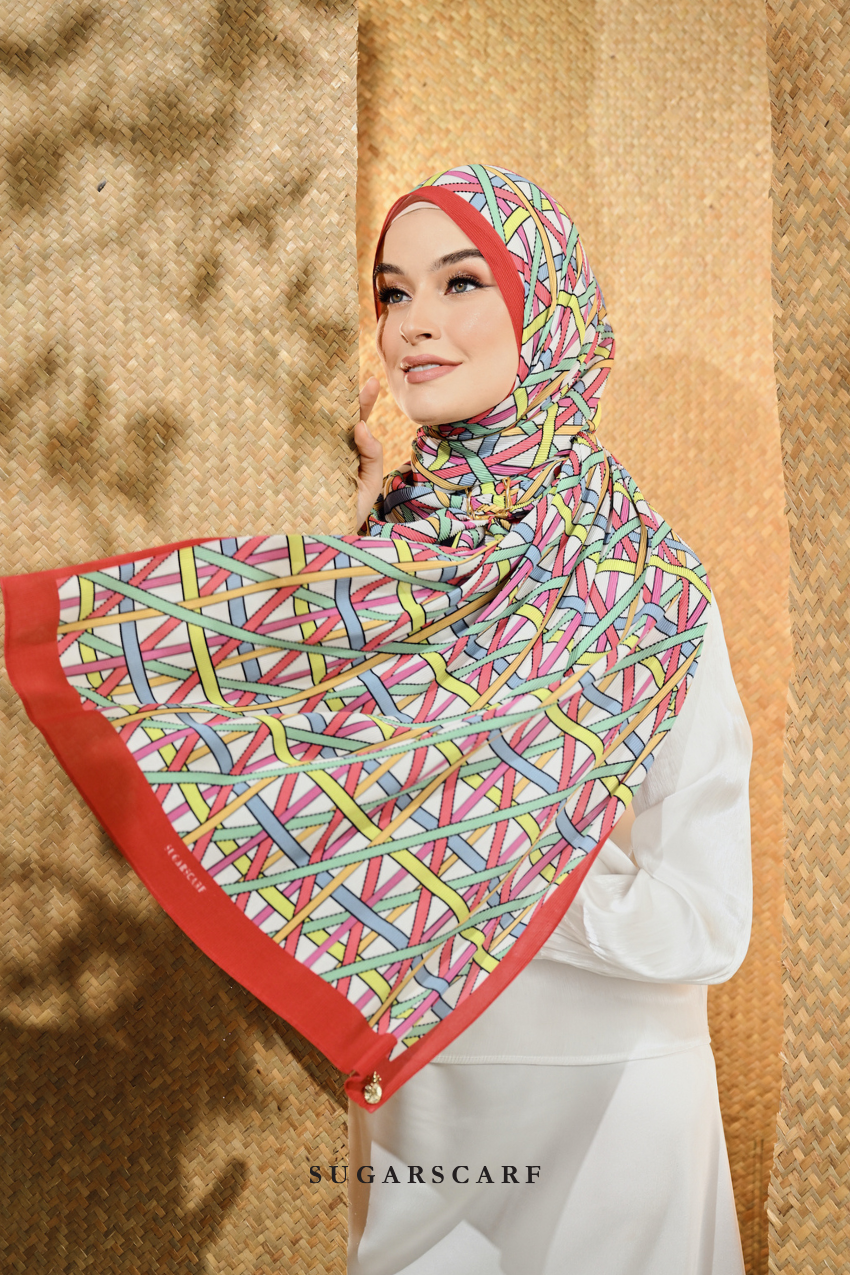 ( Full Wide Pleats Shawl ) Classy Simpulan ( PELITA )