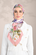 YES ( Square ) Blooming Matte Satin Silk Square ( VISIONARY )