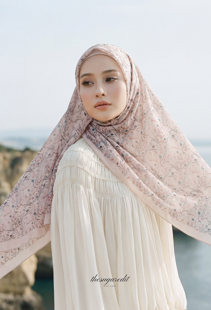 TSE BloomInvitation Japanese Cotton Voile Square Marice