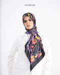 YES DEFECT - Matte Satin Silk Sq (She is in The Bloom) in Yuna