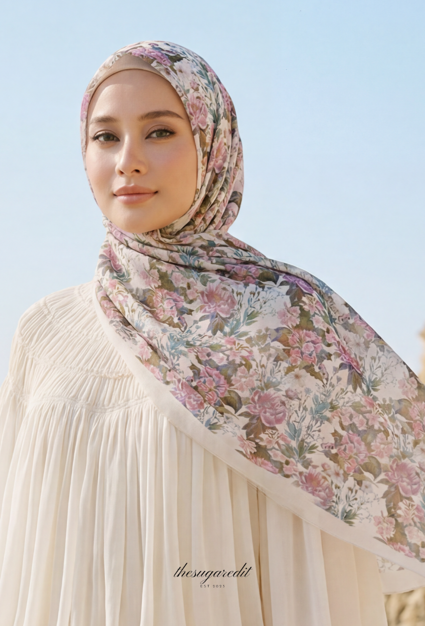 TSE BloomInvitation Japanese Cotton Voile Square MissPosy