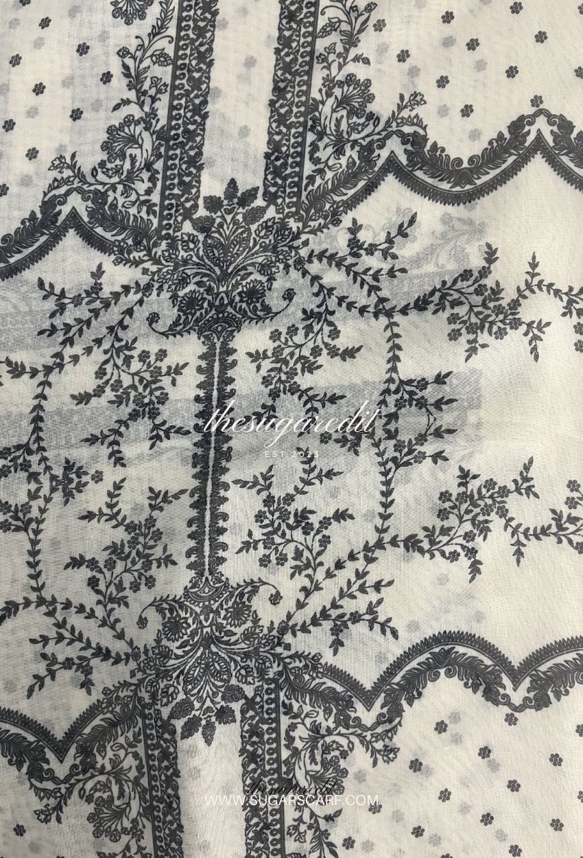 TSE Mod Japanese Cotton Voile Square In Bianca