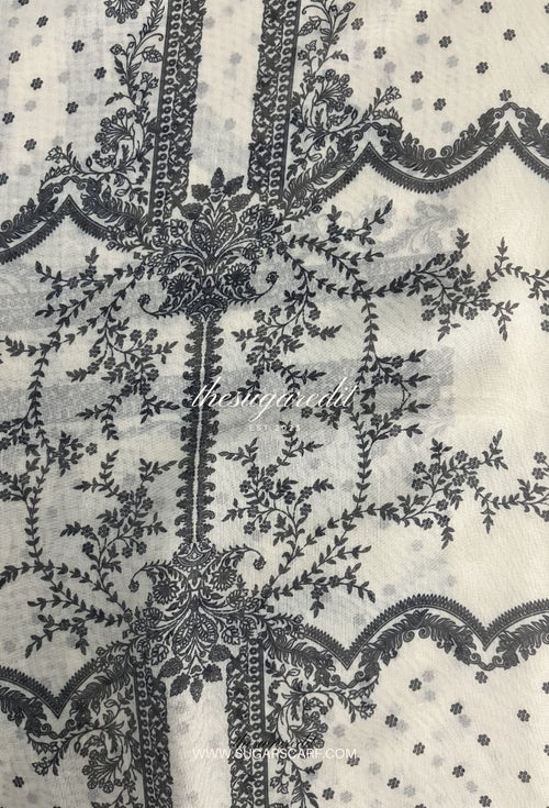 TSE Mod Japanese Cotton Voile Square In Bianca