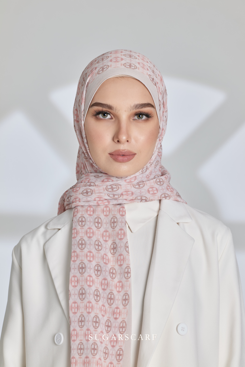 ( Full Wide Pleats Shawl ) Girl Boss ( Good Time )