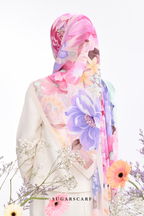 YES ( Full Wide Pleats Shawl ) Raya Vol 1 Seri Fiora ( SERI PAGI )