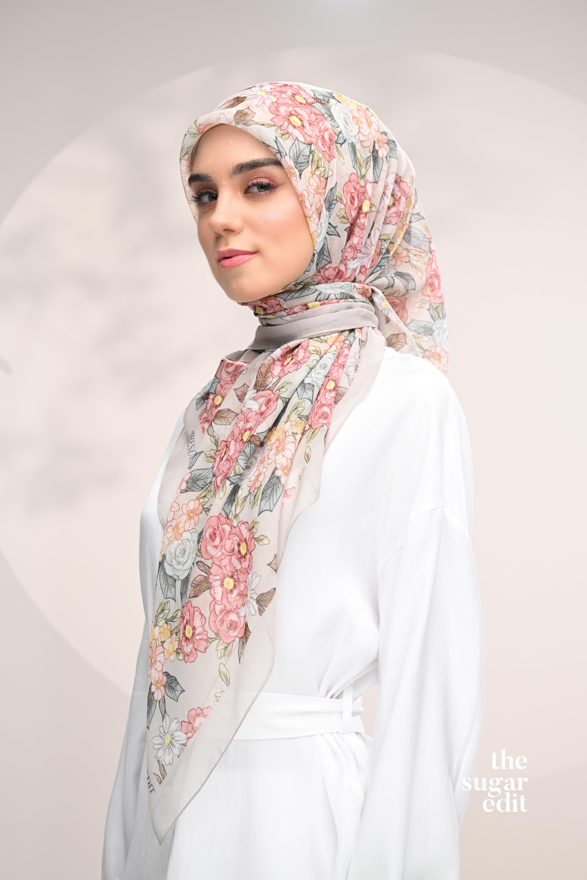 YES DEFECT - THESUGAREDIT Blooming Japanese Cotton Voile In ( Be Kind )