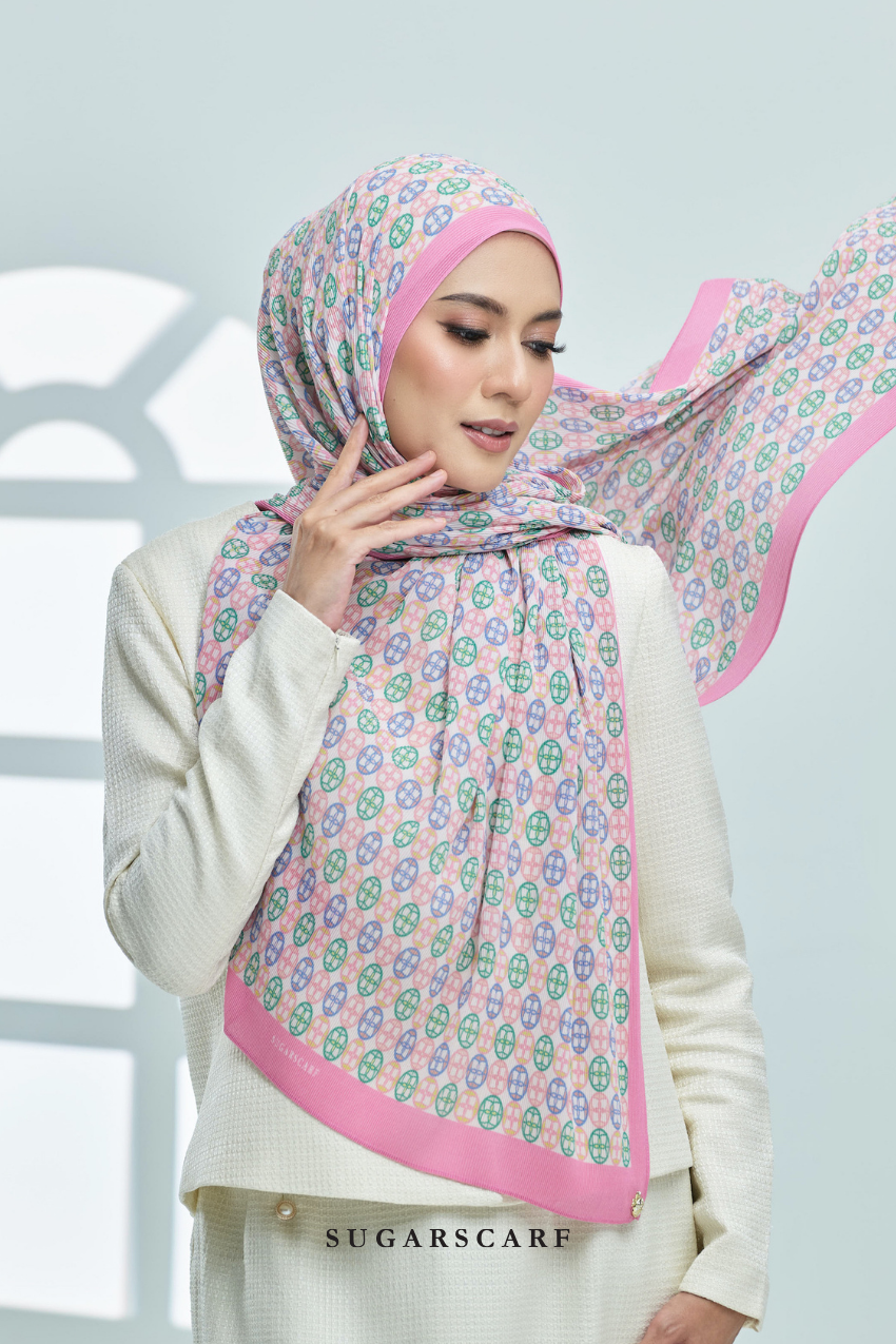 ( Full Wide Pleats Shawl ) Girl Boss ( Meeting )