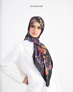 YES DEFECT - Matte Satin Silk Sq (She is in The Bloom) in Yuna