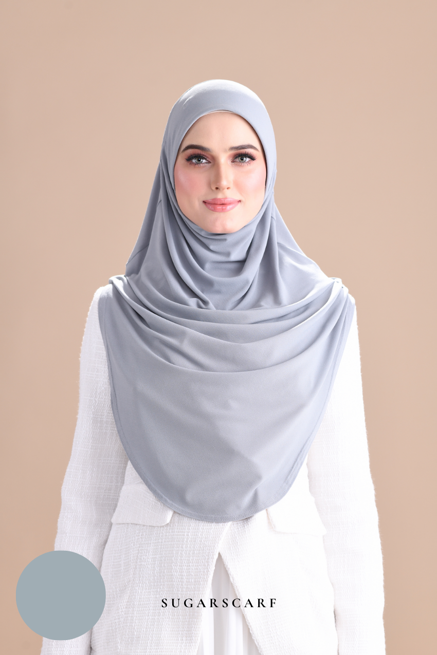Iris Slip On Plain Hijab (Rain)