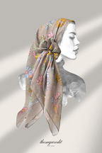 YES DEFECT - TSE Paris Cotton Voile Square Scarf ( It's You )