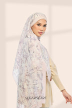 Jardin Full Wide Pleated Shawl in Glowing