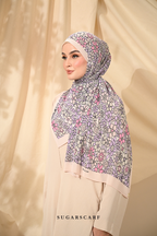 YES DEFECT ( Full Wide Pleats Shawl ) Eid Flower Power ( PILLOW TALK )