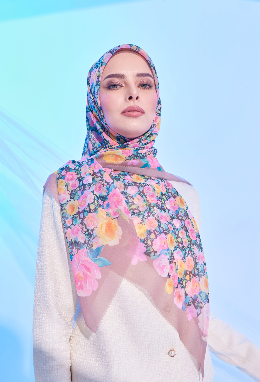 YES DEFECT - THESUGAREDIT Bella Blooming JapanCottonVoile In ( NEW MOON )