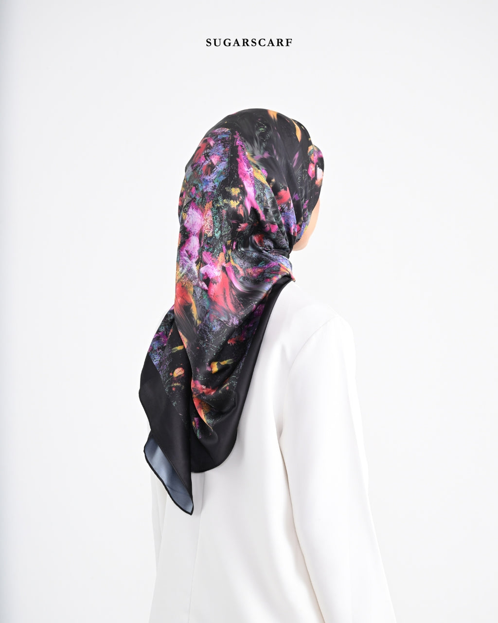 YES DEFECT - Matte Satin Silk Sq (She is in The Bloom) in Yuna