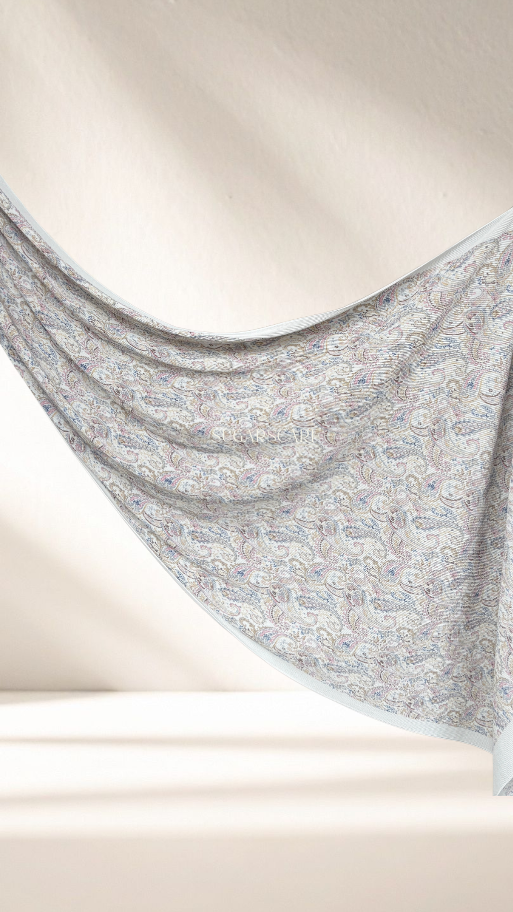 Fall In Love Wide Ultra Fine Pleated Shawl Ironless · in PerlaSilver
