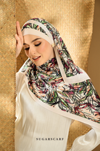 YES ( Full Wide Pleats Shawl ) Seri Blooming ( ORKID )