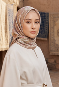 Eid Bloom 2026 Scarves Mixed Satin Square in BloomRosaline