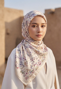Eid Bloom 2026 Scarves Mixed Satin Square in Noour