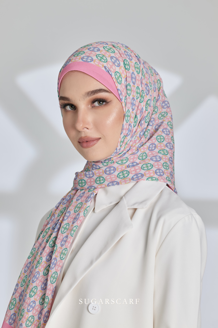 ( Full Wide Pleats Shawl ) Girl Boss ( Meeting )