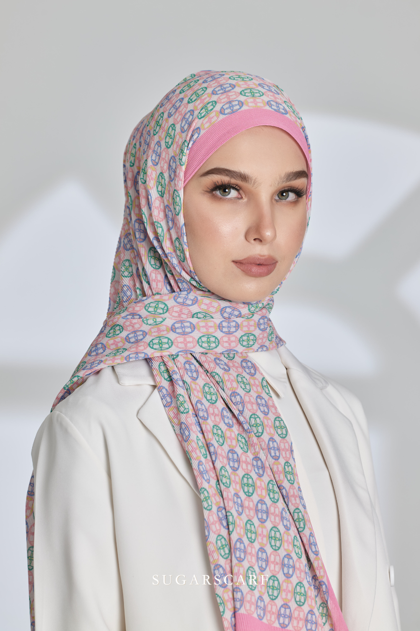 ( Full Wide Pleats Shawl ) Girl Boss ( Meeting )