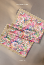 Eid Bloom 2026 Scarves Mixed Satin Square in Solenne