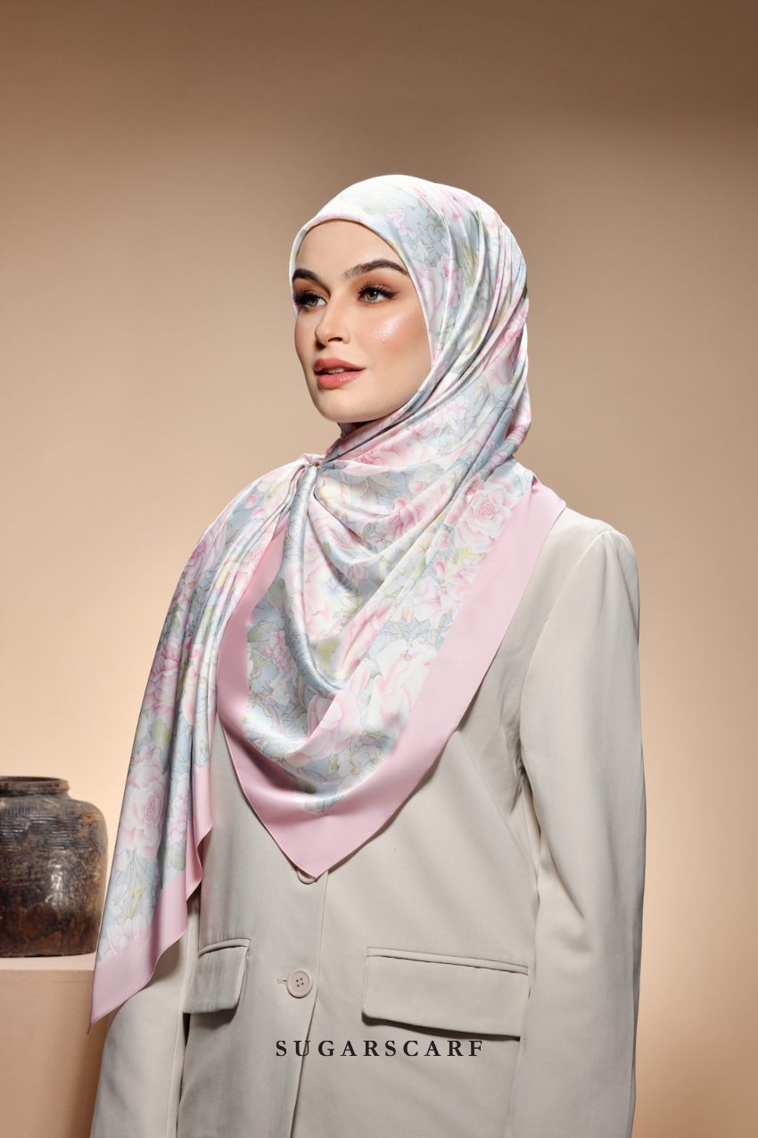 ( Square ) The Fresh Start Matte Satin Silk Scarf ( Dream Silk )