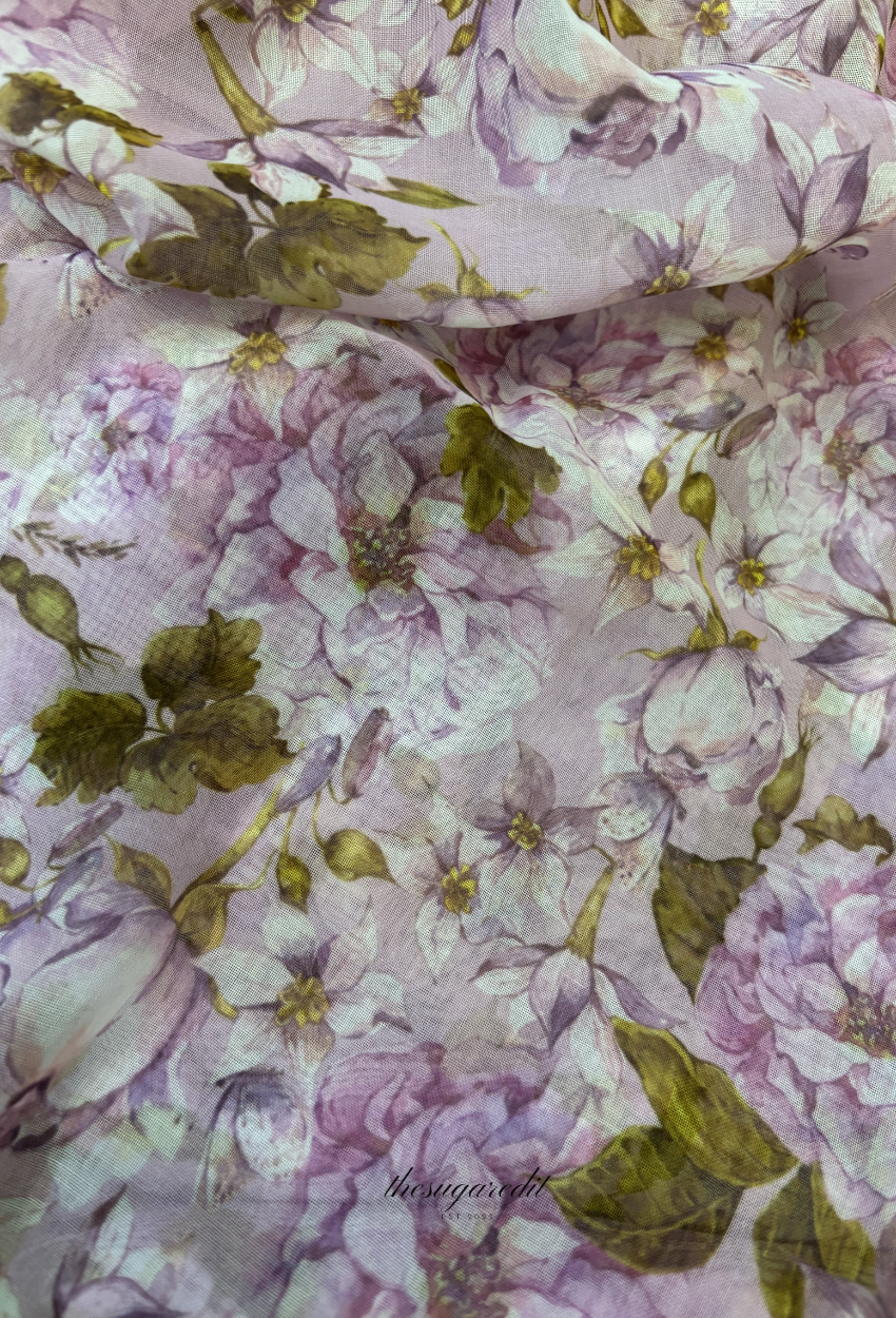 TSE BloomInvitation Japanese Cotton Voile Square - Nyra