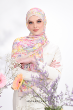 YES ( Full Wide Pleats Shawl ) Raya Vol 1 Seri Fiora ( SERI MAHARANI )