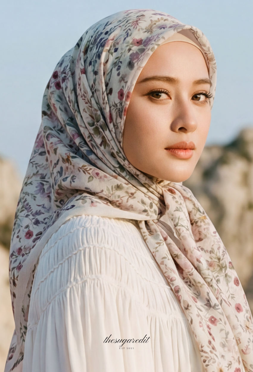 TSE BloomInvitation Japanese Cotton Voile Square NoorGarden