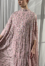 Angeline Crystal Beads Drape In SweetPink