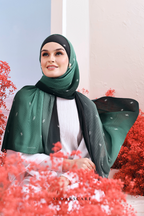 (SAMPLE) OmbreMonogram Pleated Shawl in Dehli