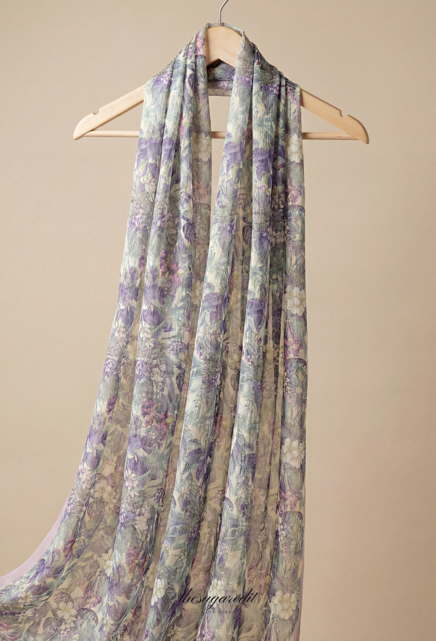 TSE Grace Collection Japanese Voile Square In YouareResilient