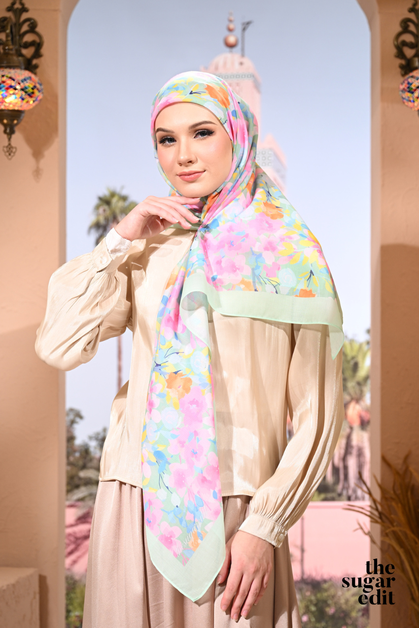 YES THESUGAREDIT Jasmine Collection French Cotton Bawal ( GRACEFUL )