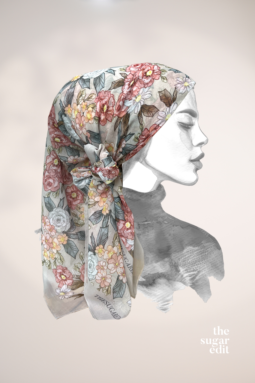 YES DEFECT - THESUGAREDIT Blooming Japanese Cotton Voile In ( Be Kind )