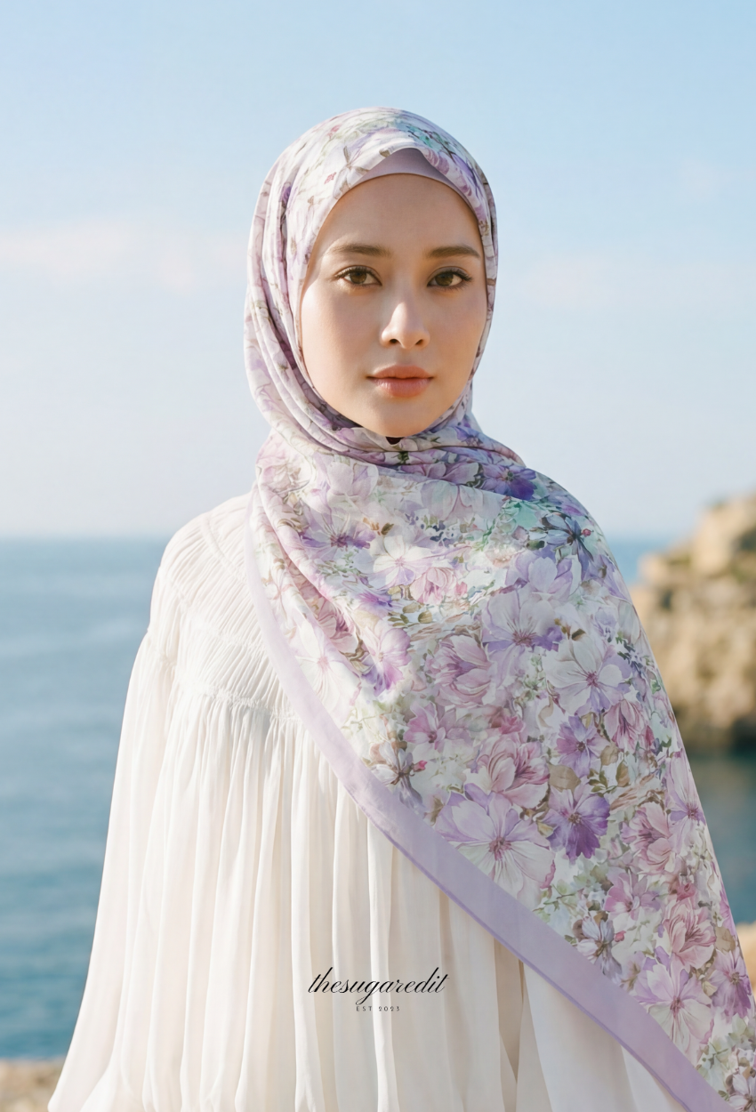 TSE BloomInvitation Japanese Cotton Voile Square In MissValentina