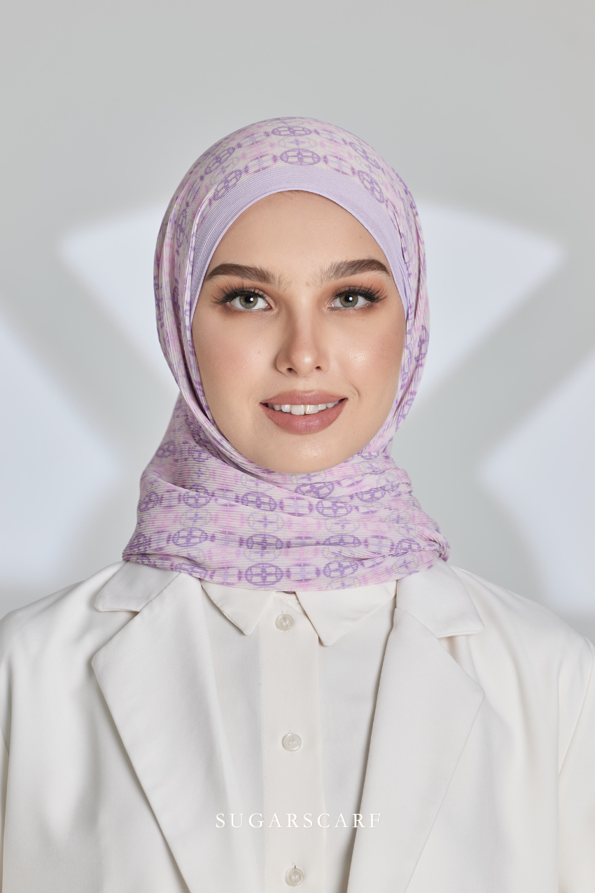 ( Full Wide Pleats Shawl ) Girl Boss ( Chill )